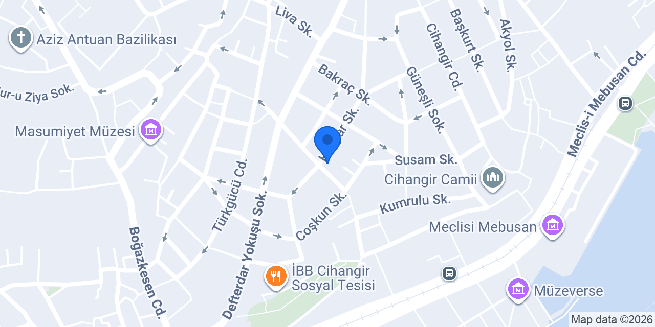 İkbal Kahvesi Ok Kitabevi konumu