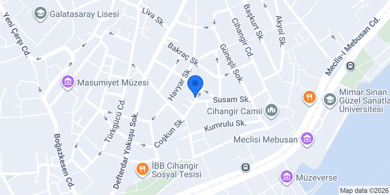 Homevibe Cihangir konumu
