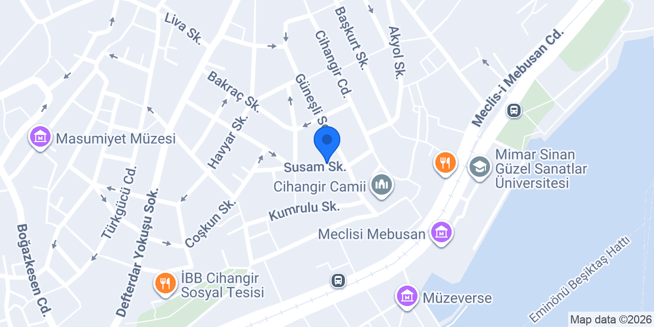 Canca Sanat Atölyesi konumu