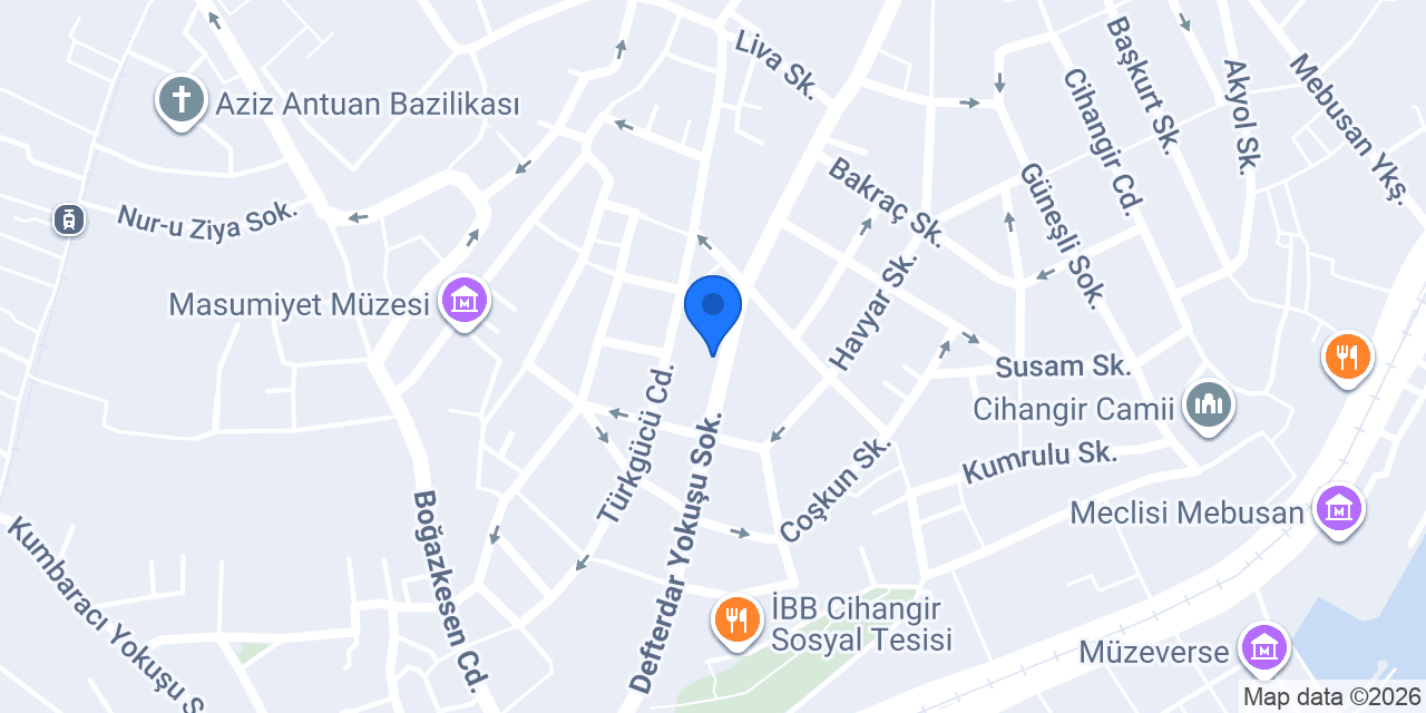 Halkbank Cihangir Şubesi konumu