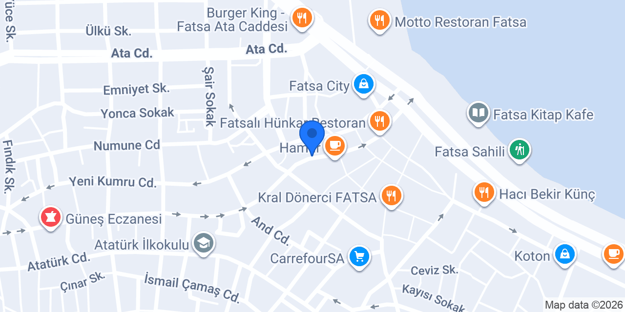 Çağla bayan kuaförü konumu