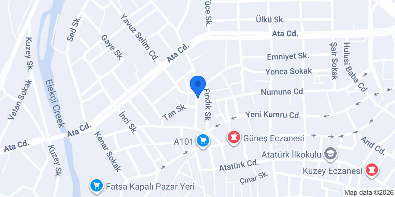 Fatsa Kaçmaz Emlak konumu