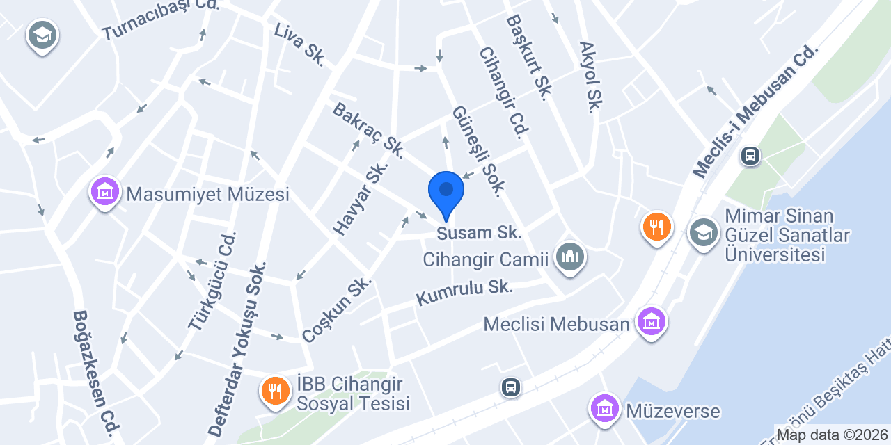 Susam Cafe konumu