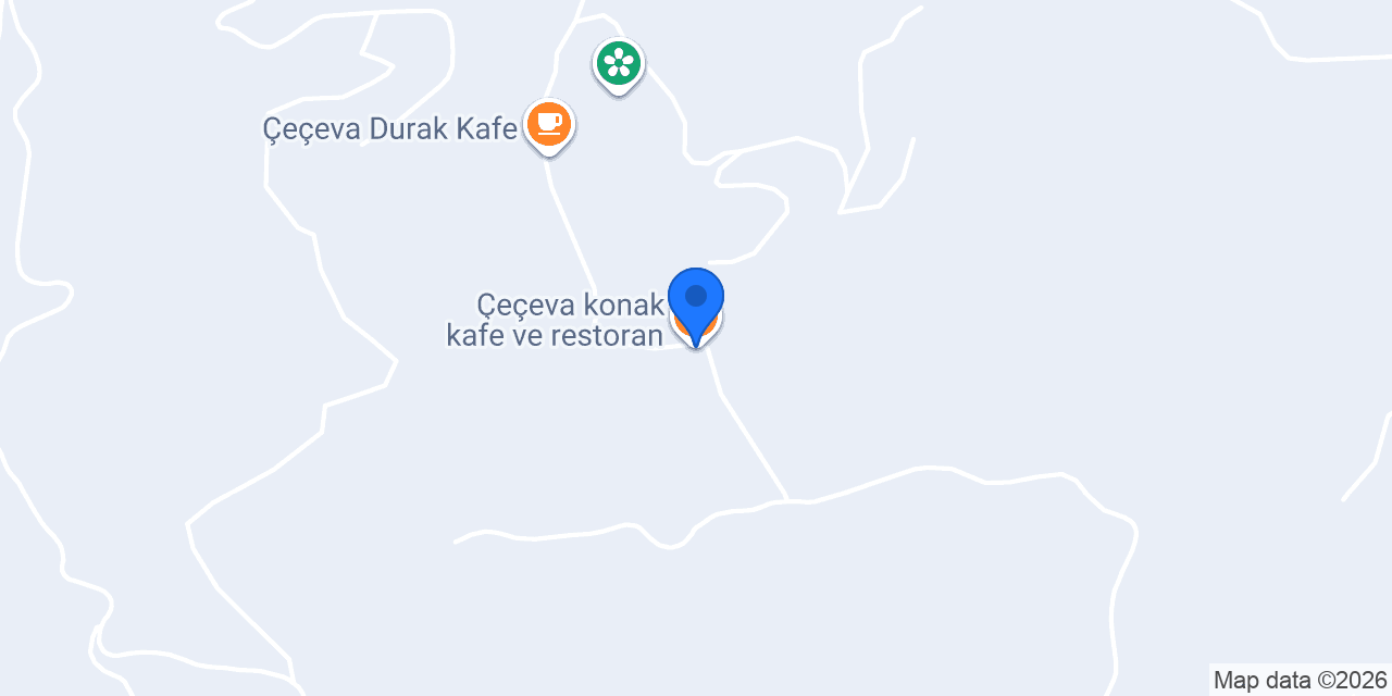 Çeçeva konak kafe ve restoran konumu