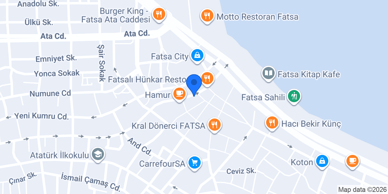 Akbank Fatsa Şubesi konumu