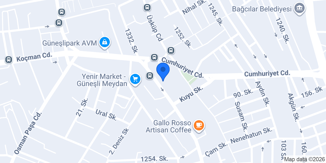 Bloom Studio Güneşli konumu