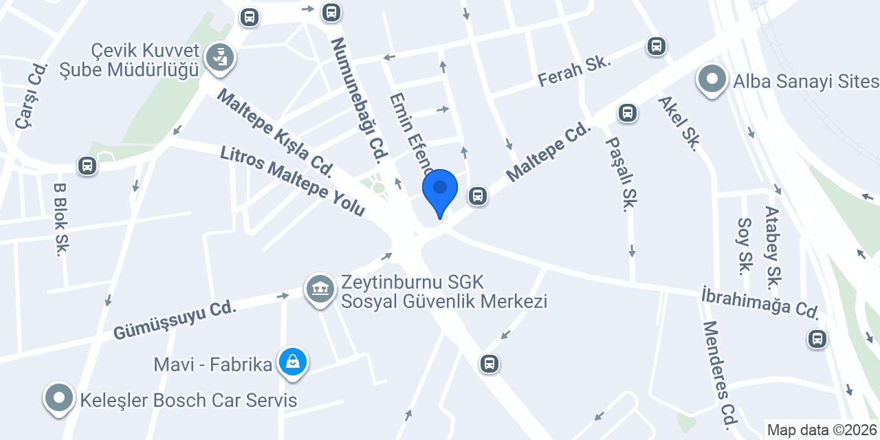 Maltepe Dönercisi Ali Usta konumu
