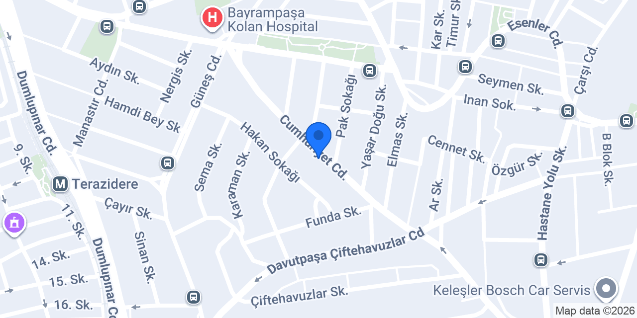 Atfe Tekstil konumu