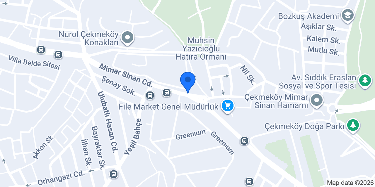 Saloon Ergül Tuncel bayan kuaförü konumu
