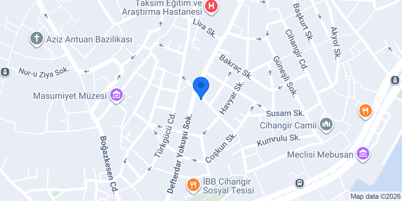 Cihangir Erkek Kuaförü konumu