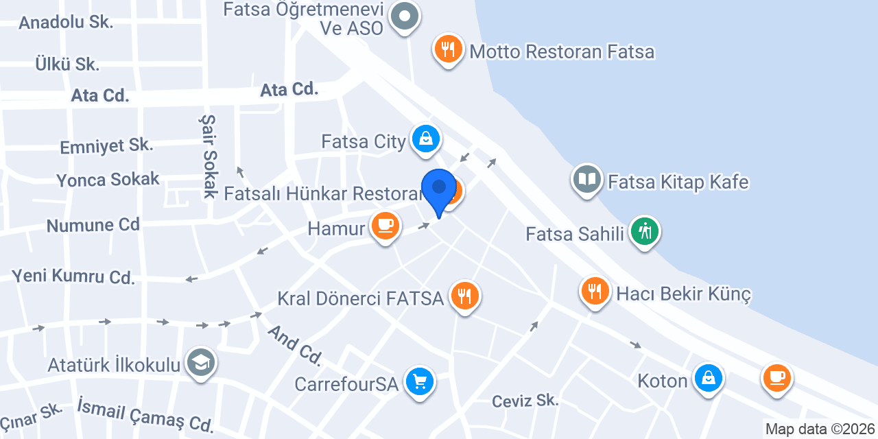 Fatsa Çiçek Market konumu