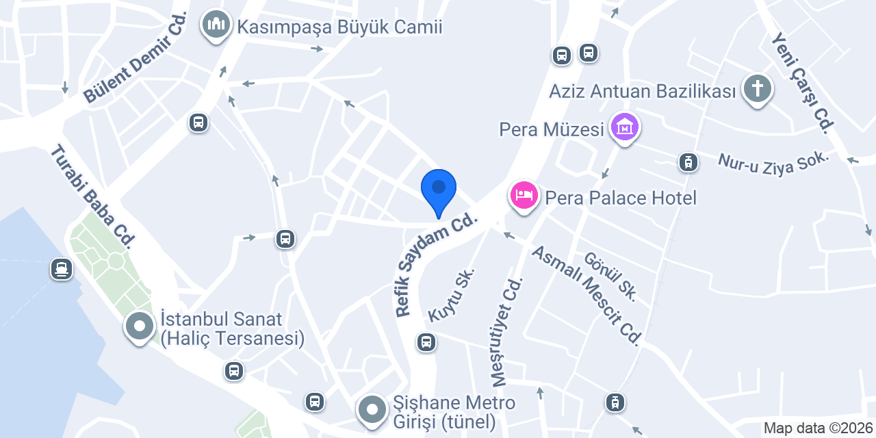 Beyoğlu İlçe Seçim Kurulu Başkanlığı konumu