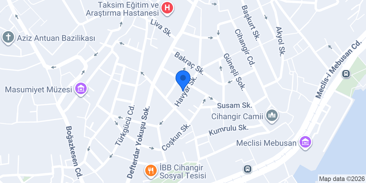Beyoğlu masaj salonu konumu