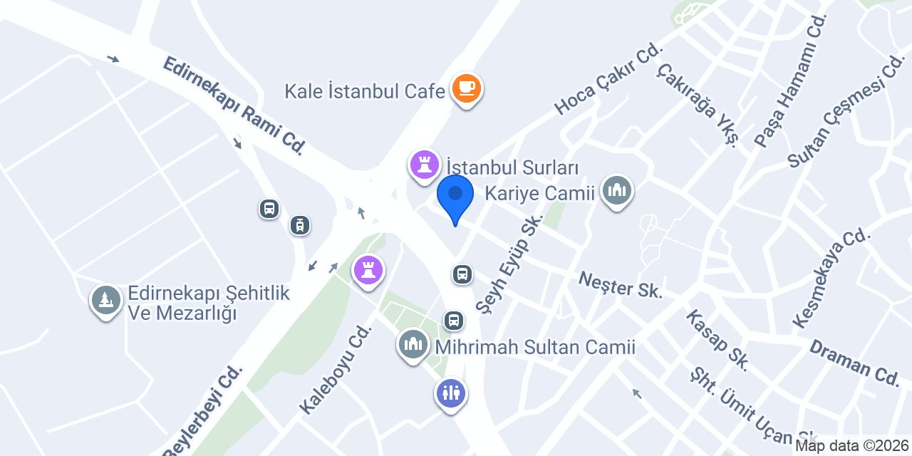 Çınar Otomotiv Edirnekapı konumu