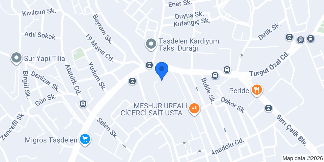 Şahane Bayan Kuaförü konumu