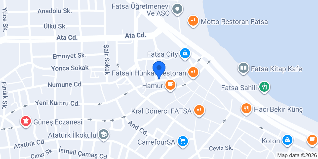 Halkbank Fatsa Şubesi konumu