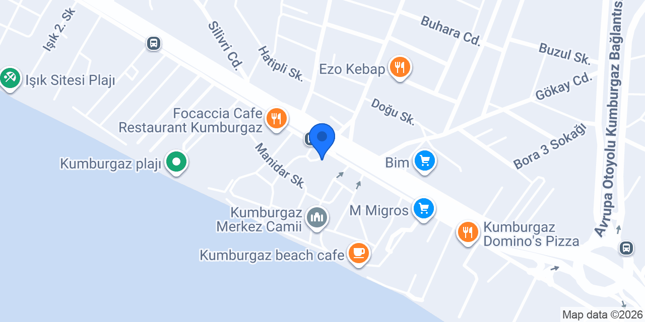 Kumburgaz Unlu Mamülleri konumu