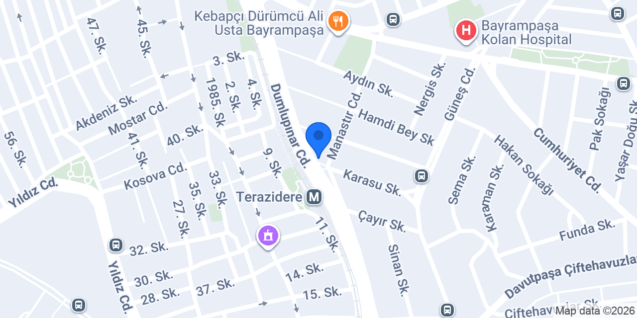Akmaz çorap konumu