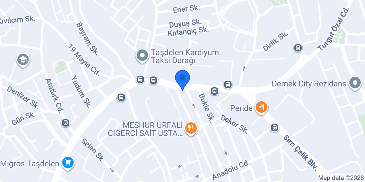 Garanti BBVA Taşdelen Şubesi konumu