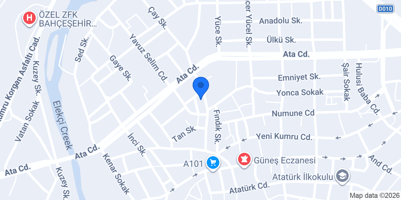 Doğan auto rent a car konumu