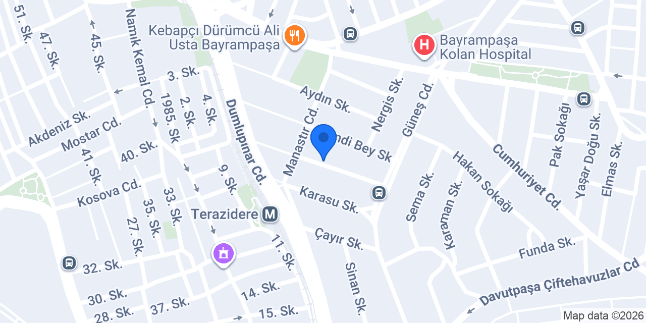 Akmiro Çorap konumu