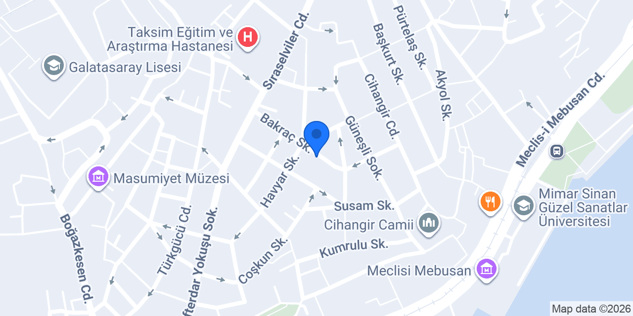 Ortaklar Kapalı Otopark konumu