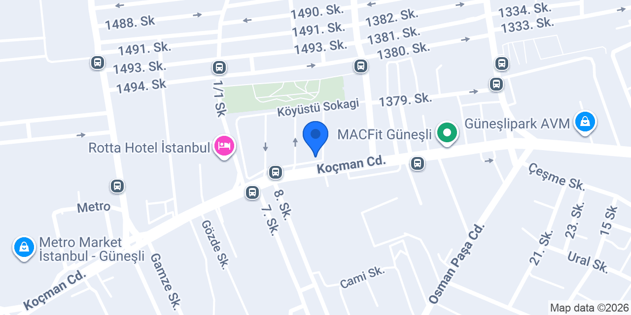 Şekerbank Güneşli Şubesi konumu