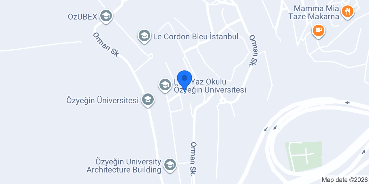 Özyeğin University Library konumu