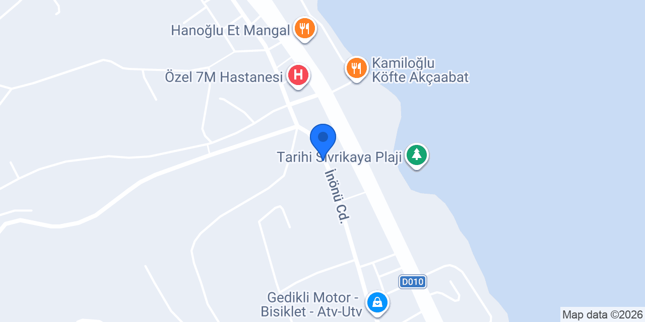 Özyilmazlar Mobilya konumu