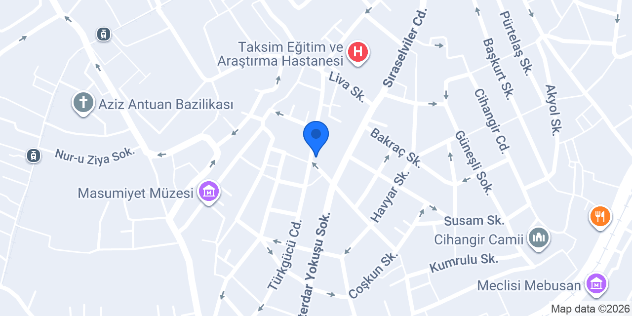 Cihangir Mantıcısı konumu