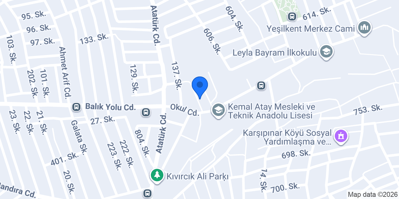 Op.Dr. Havva Çuhadar Yekrek konumu