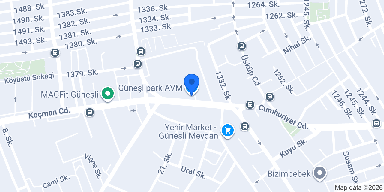Ercan BRGR Güneşlipark konumu