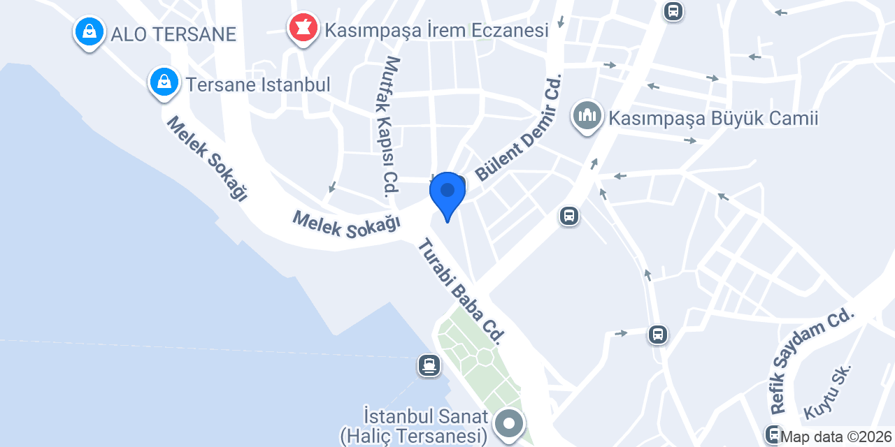 Beyoğlu Belediyesi Turabi Baba Kütüphanesi konumu
