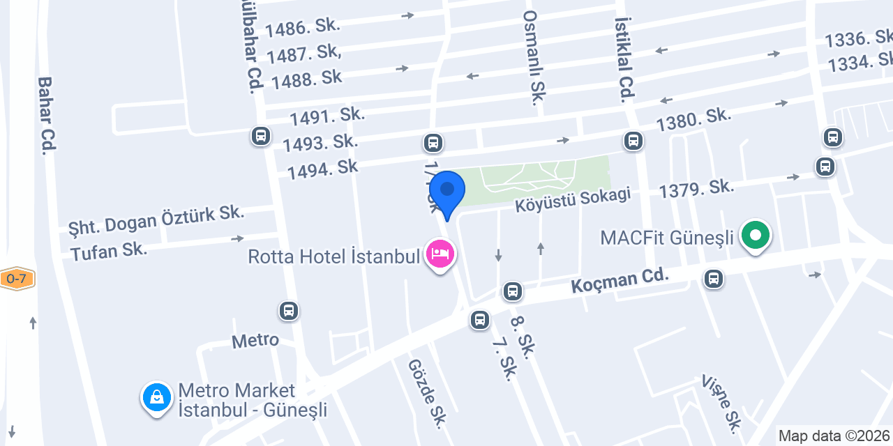 Evren Taksi konumu