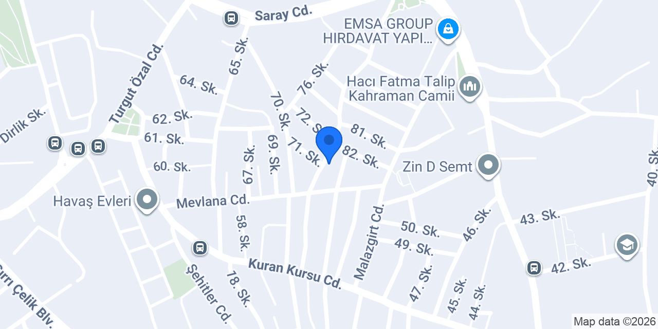 BAKIRLAR DEKORASYON YAPI SANAYİ TİC.LTD.ŞTİ konumu