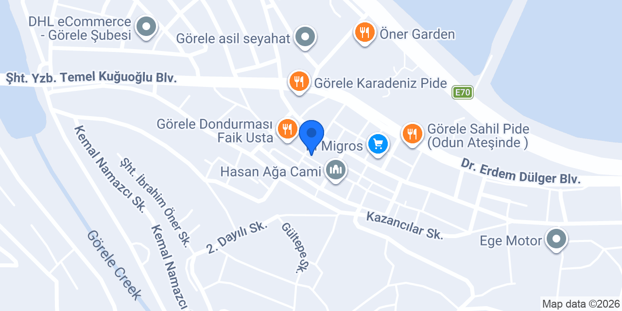Görele Liva Restoran & Otel konumu
