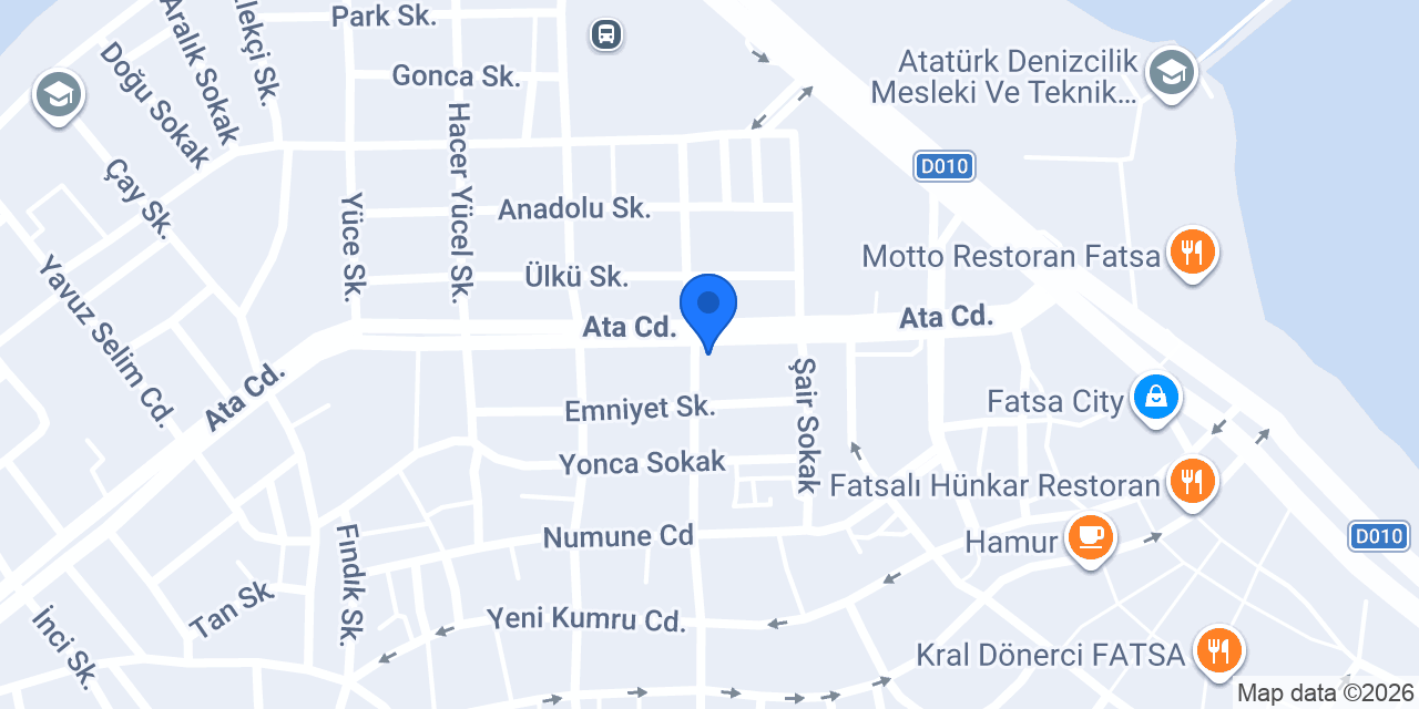 Cömert Veteriner Kliniği konumu
