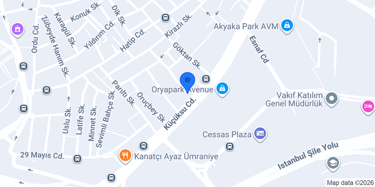 Halkbank Küçüksu Şubesi konumu