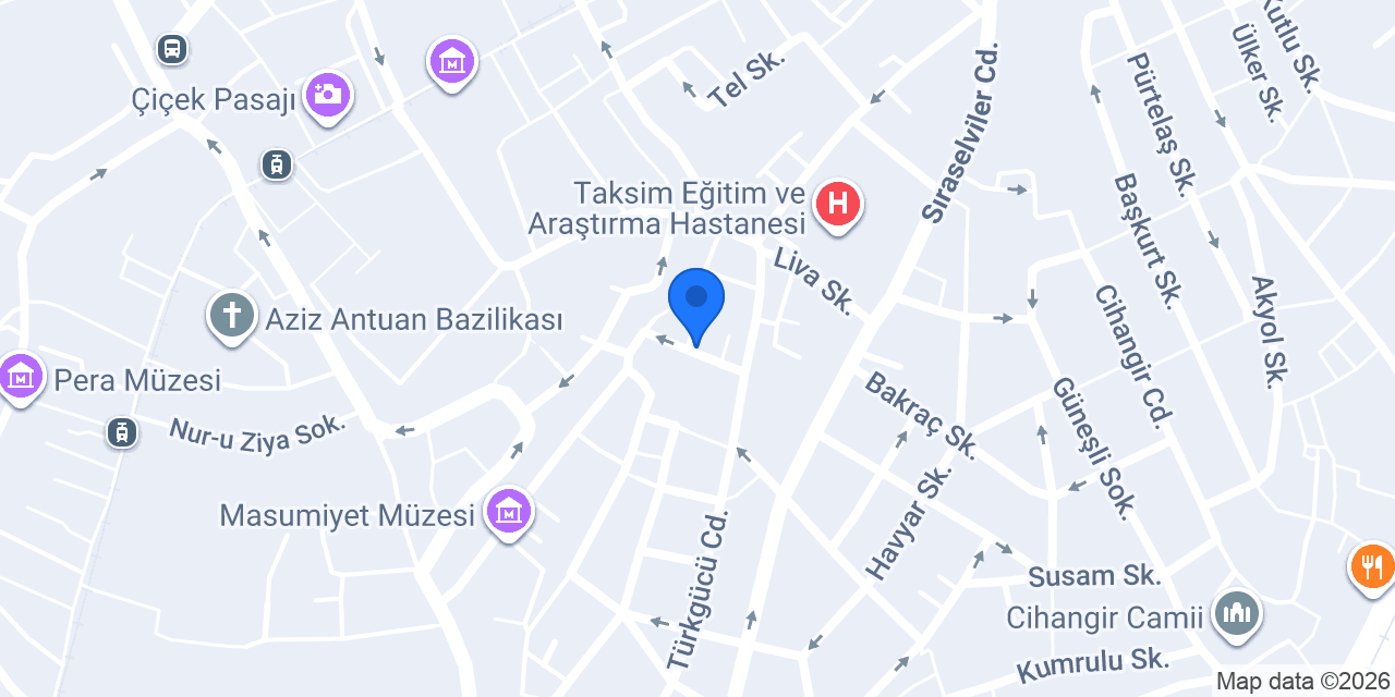 Evihan Çukurcuma konumu