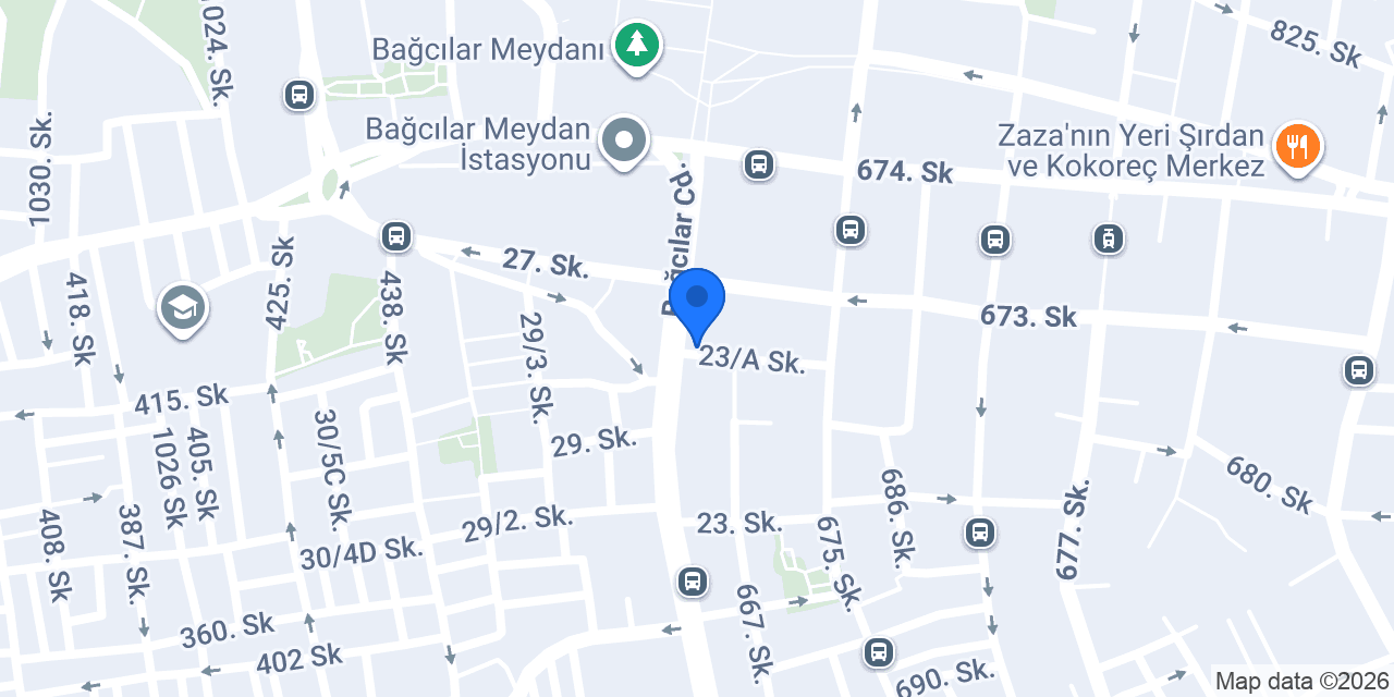 Bağcılar Musluoğlu Baklava konumu