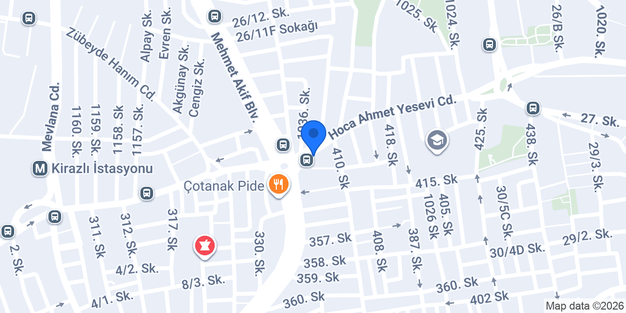 Öz Börekcim konumu