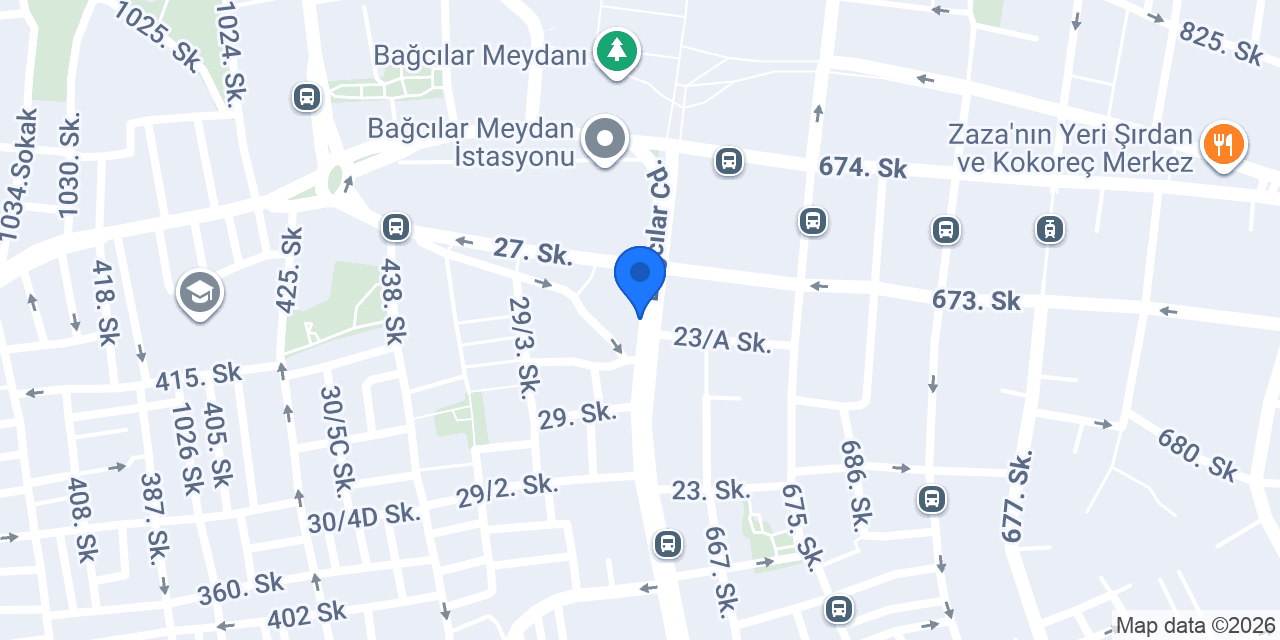 Hocalara Geldik Bağcılar konumu