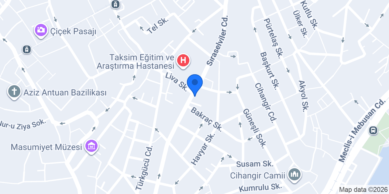 Pss Pilates Cihangir konumu