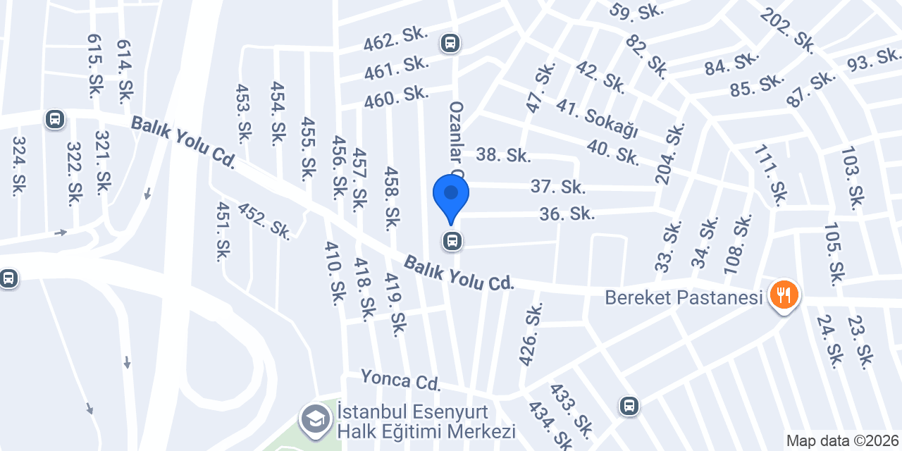 Yıldız Erkek Kuaförü konumu