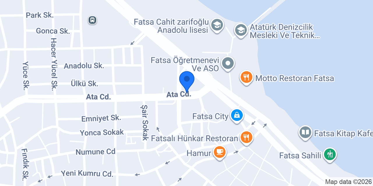Fatsa Ticaret Borsası konumu