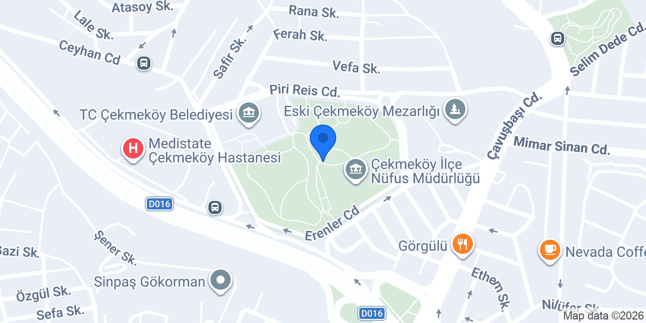 Çekmeköy Kent Parkı konumu