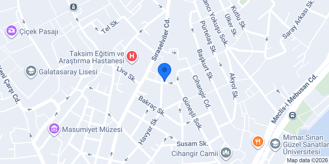 Beyoğlu Copy Center konumu