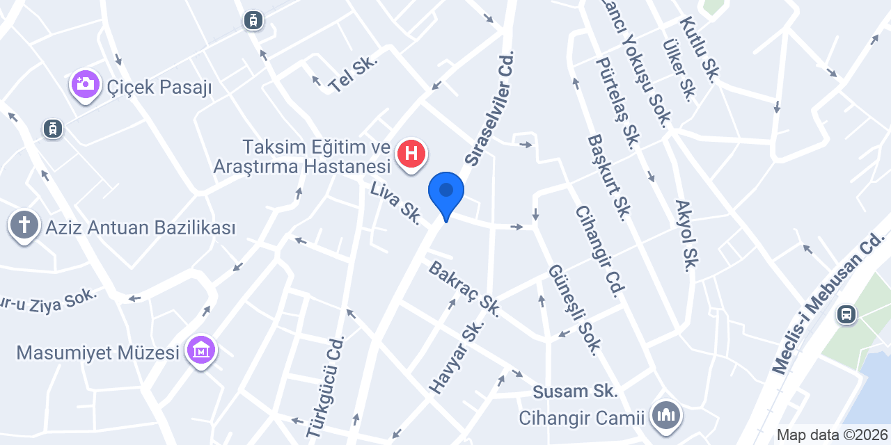 Cihangir Tesisatçım konumu