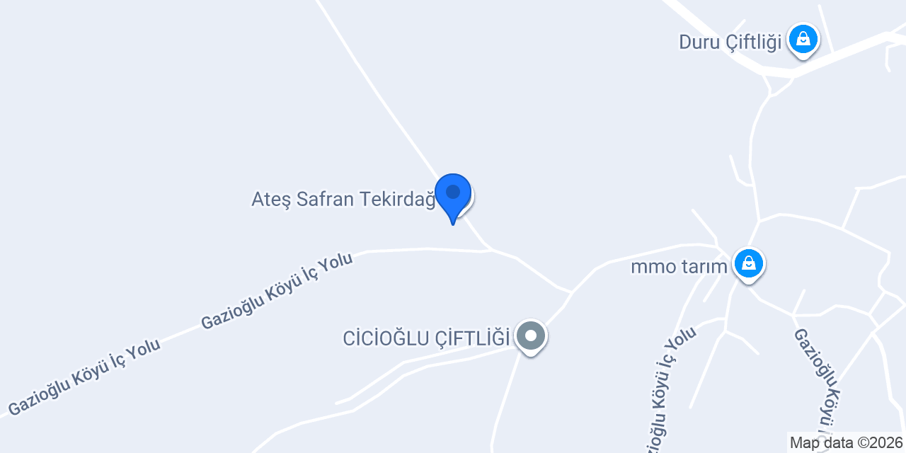 Ateş Safran Tekirdağ konumu