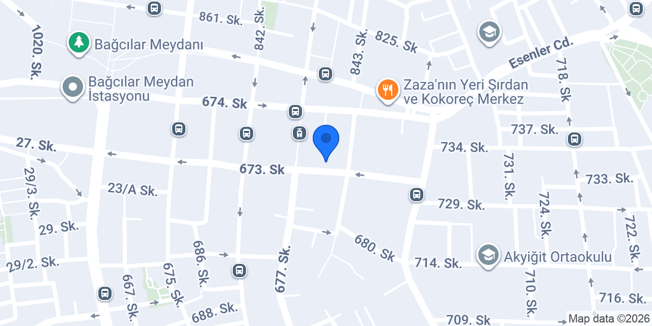 Esmir Börek Cafe konumu